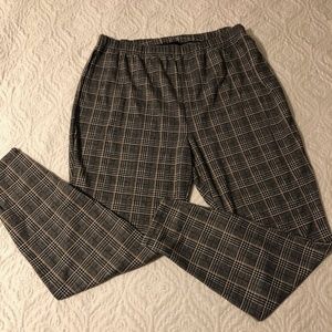 Forever 21 soft stretchy plaid houndstooth pants